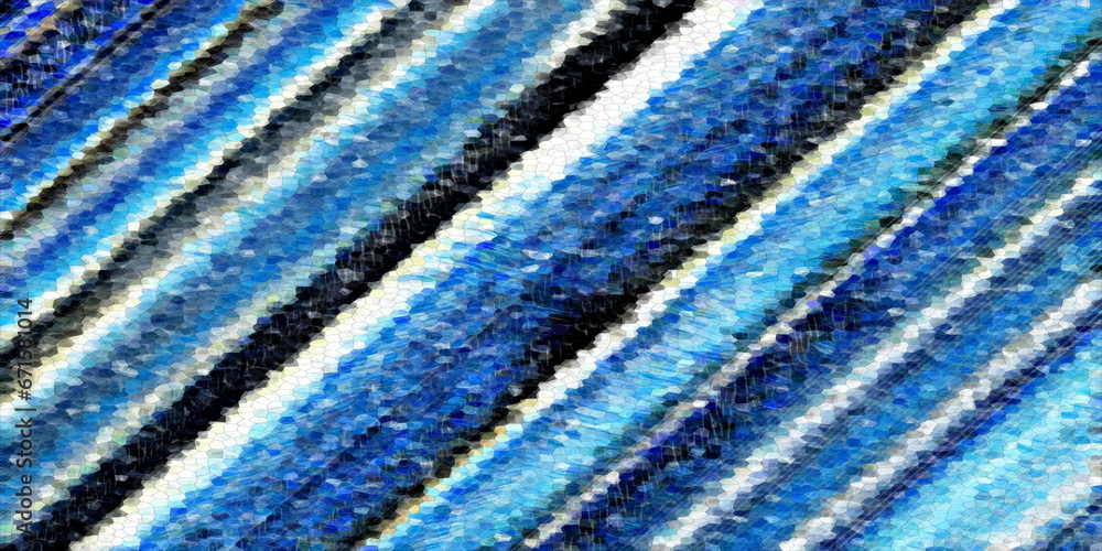 beaded parallel diagonal stripes in shades of blue and grey on a white background wide format beaded parallel diagonal stripes in shades of blue and grey on a white background wide format