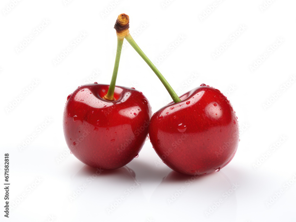 Cherry fruit isolated on white background Cherry fruit isolated on white background