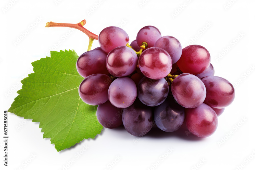 Fototapeta premium Grape Fruit Isolated on white background