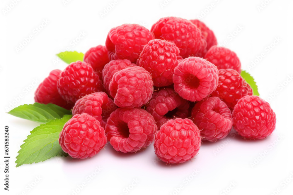 raspberry fruit isolated on white background raspberry fruit isolated on white background