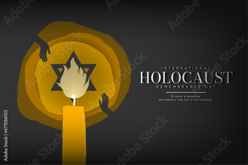Fotografie International Holocaust Remembrance Day Banner Design