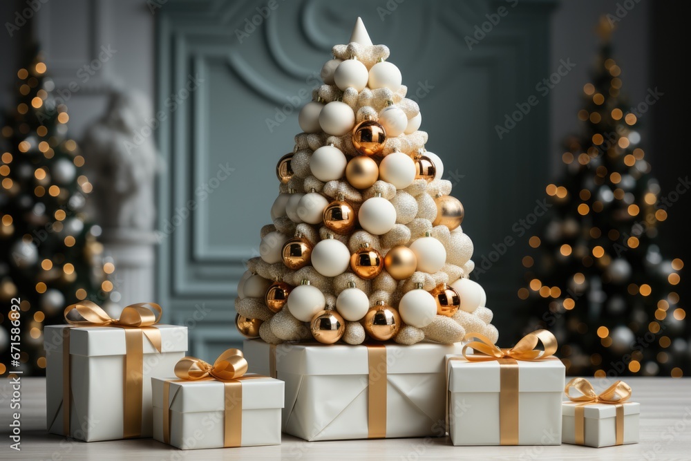 Christmas-tree presents, christmas tree inside, christmas-tree home 