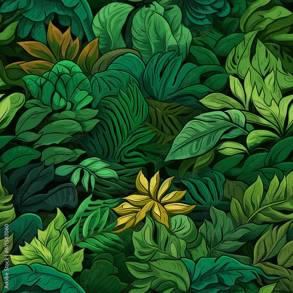 Jungle Canopy Adventure Pattern Jungle Canopy Adventure Pattern