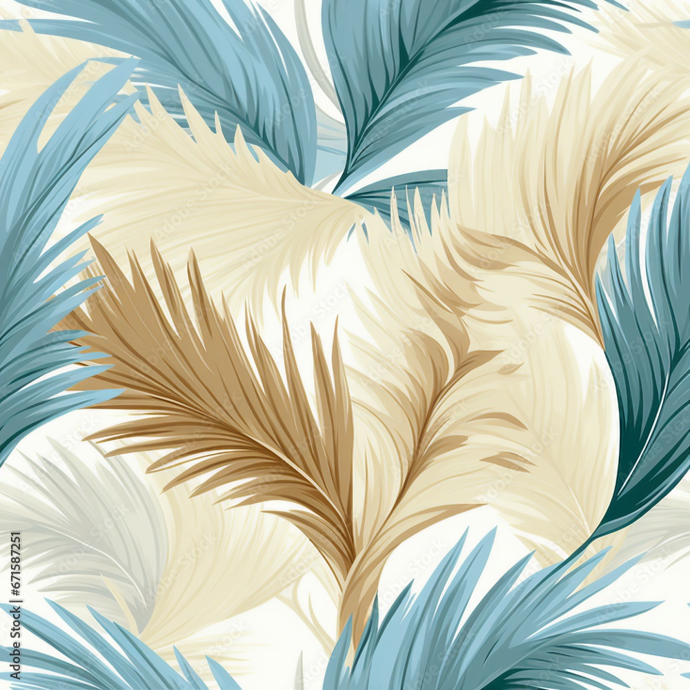Palm Leaf Oasis Serenity Pattern Palm Leaf Oasis Serenity Pattern