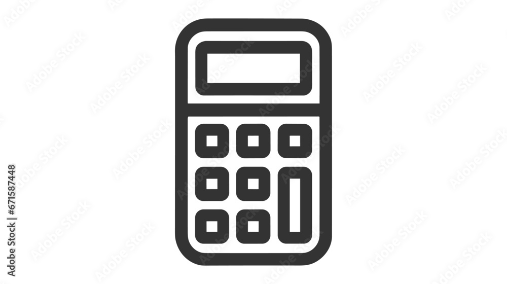 Calculator icon vector. Savings, finances sign isolated on white, economy concept. Calculator icon vector. Savings, finances sign isolated on white, economy concept.