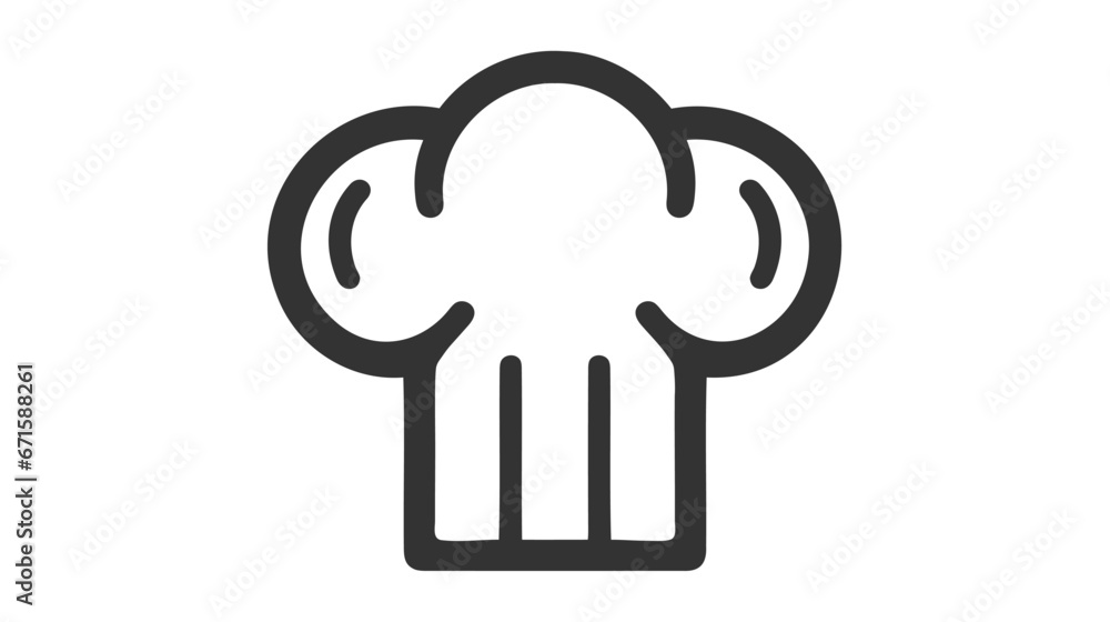 Chef hat line icon, outline vector sign, linear style pictogram isolated on white. Cuisine symbol, logo illustration. Chef hat line icon, outline vector sign, linear style pictogram isolated on white. Cuisine symbol, logo illustration.