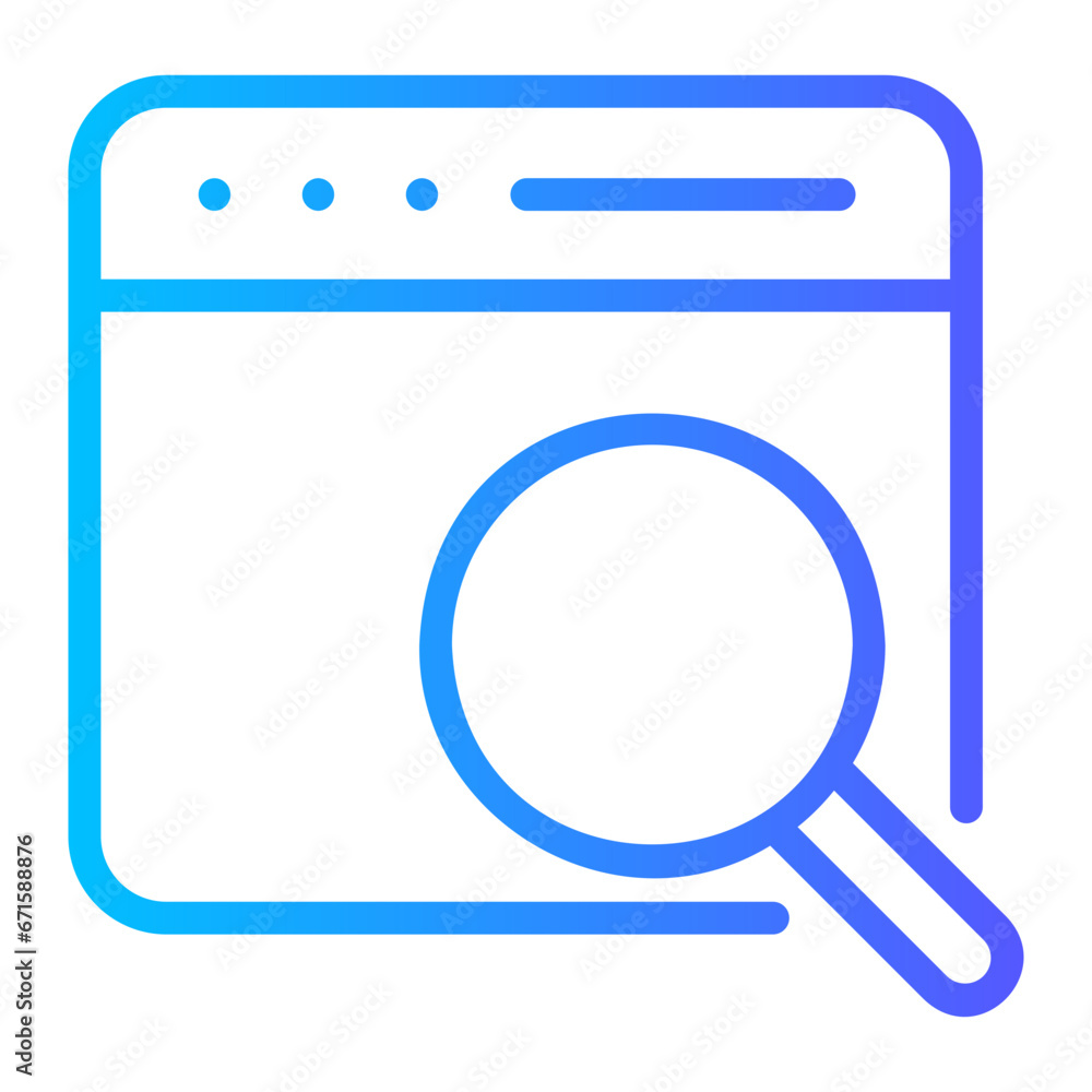 loupe gradient icon loupe gradient icon
