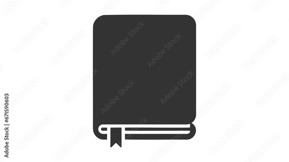 Book icon vector illustration isolated on white background Book icon vector illustration isolated on white background