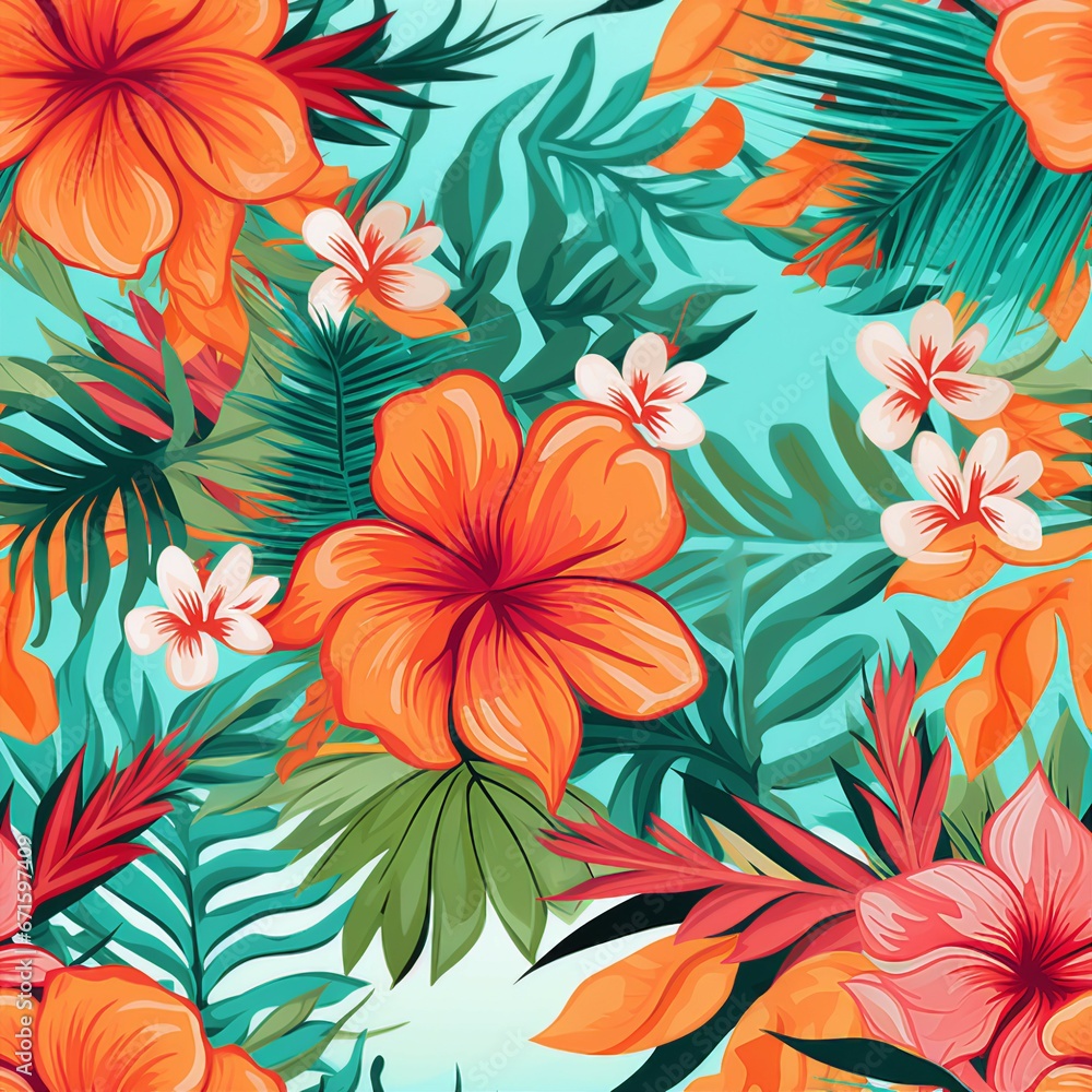 Tropical Escape to Paradise Pattern Tropical Escape to Paradise Pattern