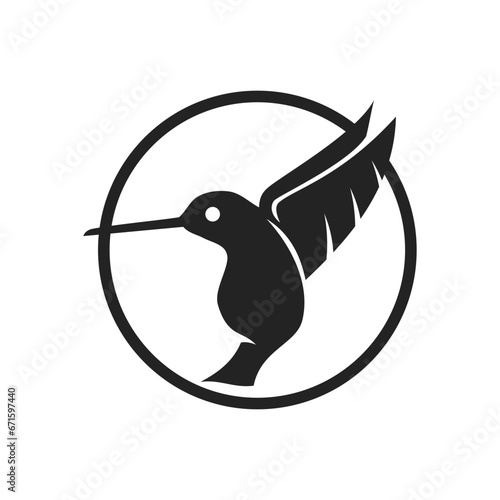 colibri logo template Isolated. Brand Identity. Icon Abstract Vector graphic