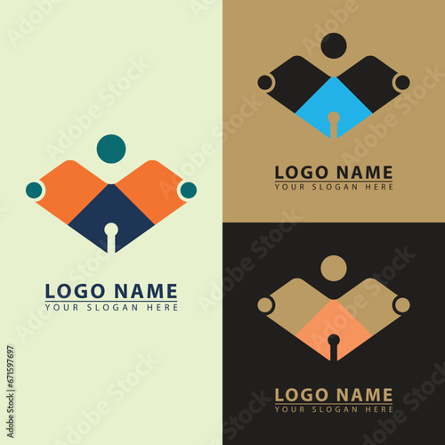 Abstract education logo icon