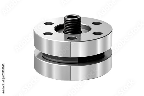 Precision Brake Piston Isolated on Transparent Background. Ai