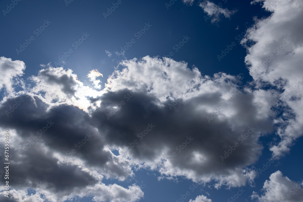 clouds in the blue sky in cloudy windy weather clouds in the blue sky in cloudy windy weather