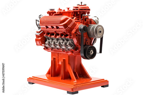 Engine Stand Isolated on Transparent Background. Ai