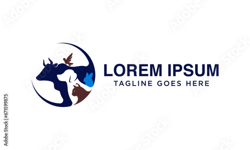 pet logo design, veterinarian, animal hospital, farm