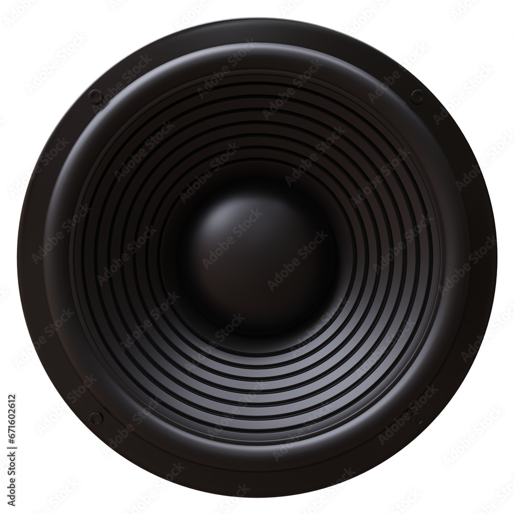 Loudspeaker isolated on white transparent, PNG. Round speaker, stereo sound Loudspeaker isolated on white transparent, PNG. Round speaker, stereo sound