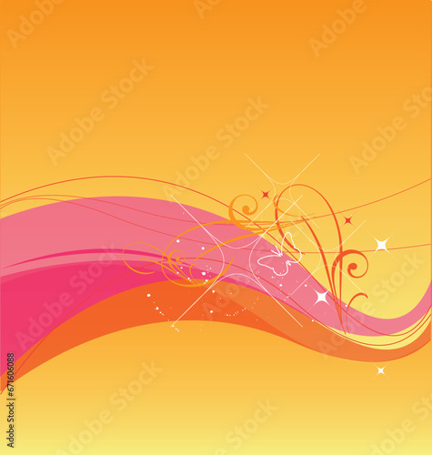Sunset background vector image