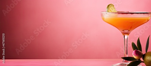 Retro style ad with a delicious margarita cocktail perfect for parties and cocktails