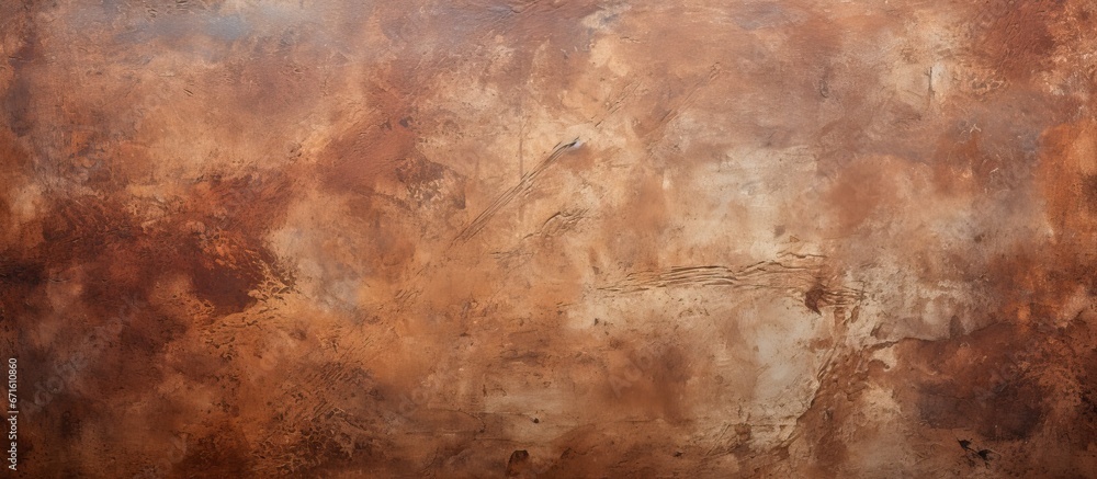 Scratched brown wall with textured background