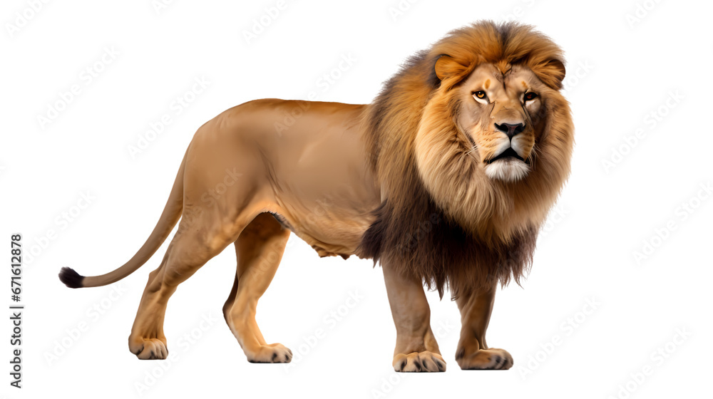 Obraz premium Lion on transparent background