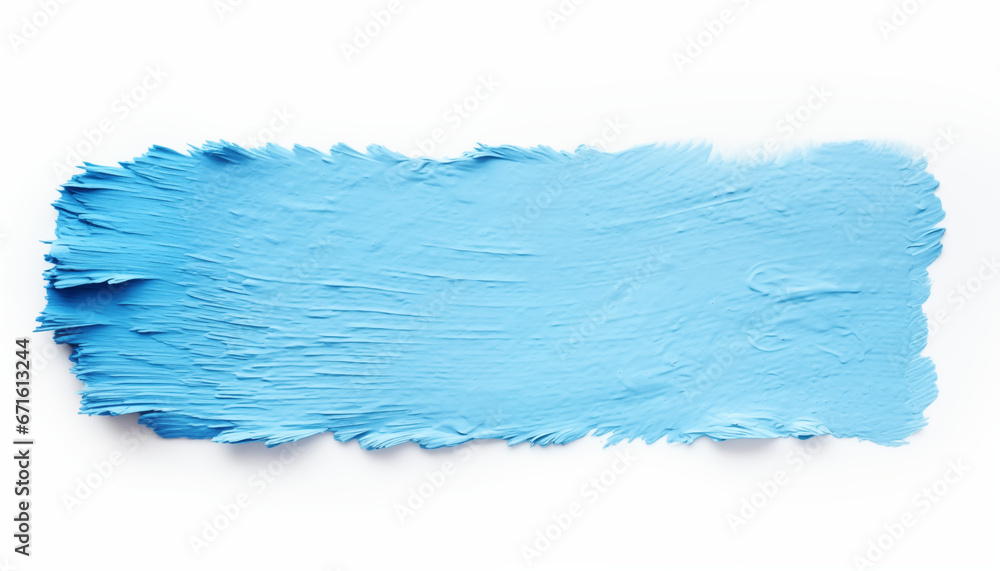 Light blue text marker paint texture isolated on white background. AI generated Light blue text marker paint texture isolated on white background. AI generated