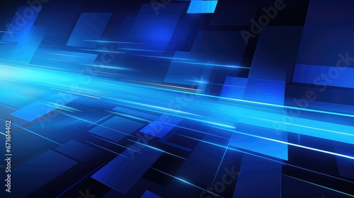 Abstract modern blue background, technology
