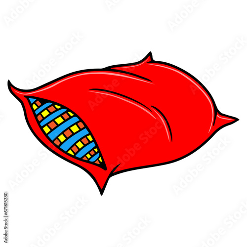 pillow vector illustration