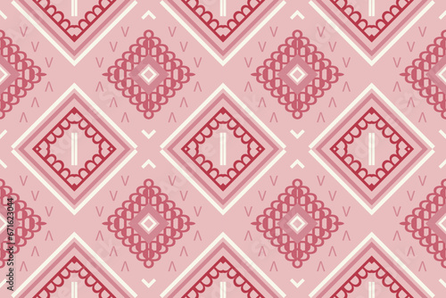 Ethnic pattern. Geometric ethnic pattern traditional Design It is a pattern created by combining geometric shapes. Create beautiful fabric patterns. Design for print.