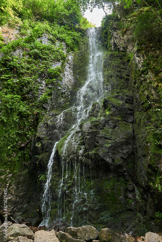 waterfall in the mountains