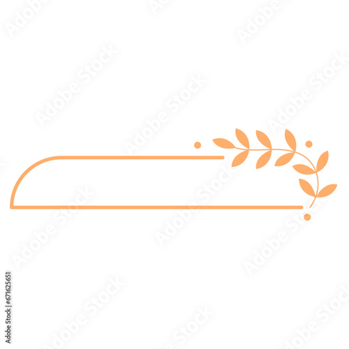Leaf Tag Line Label