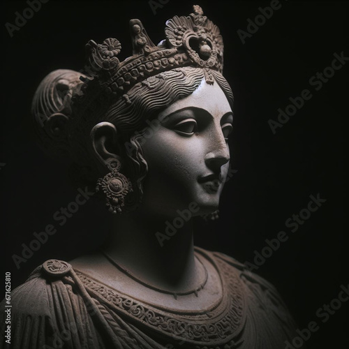 Classical sculpture female head