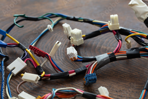 Wire harness, custom made wire bundles for electronic equipment.