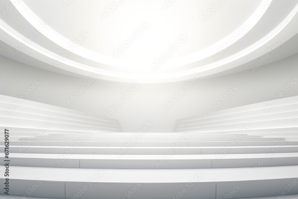 Abstract futuristic architecture background, Minimal technology white backdrop Abstract futuristic architecture background, Minimal technology white backdrop