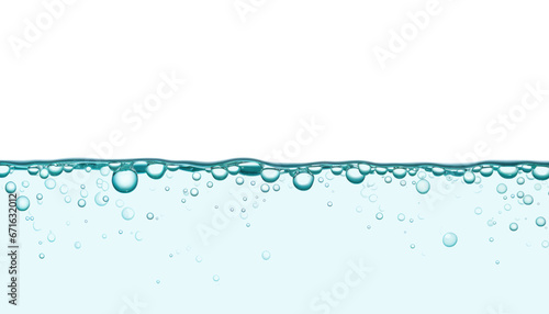 water bubble foreground frame isolated on transparent background cutout