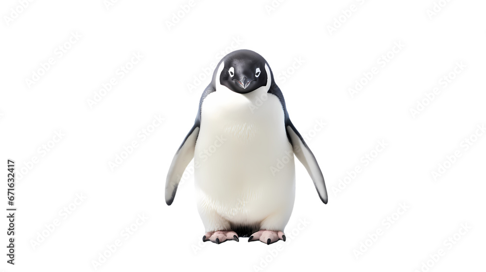 Obraz premium Penguin on transparent background