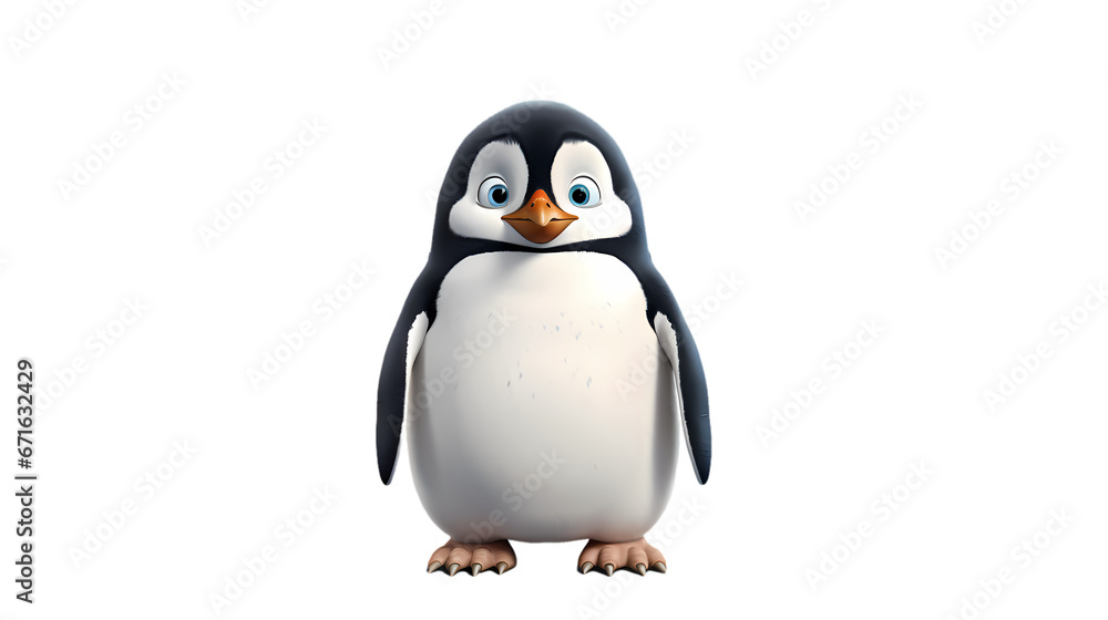 Obraz premium Penguin on transparent background