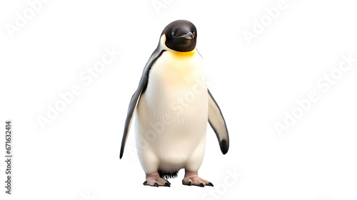 Penguin on transparent background © feng