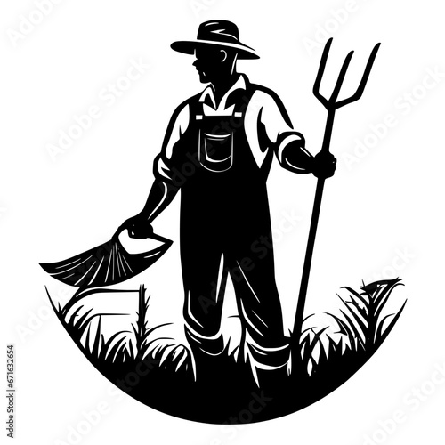 farmer vector illustration