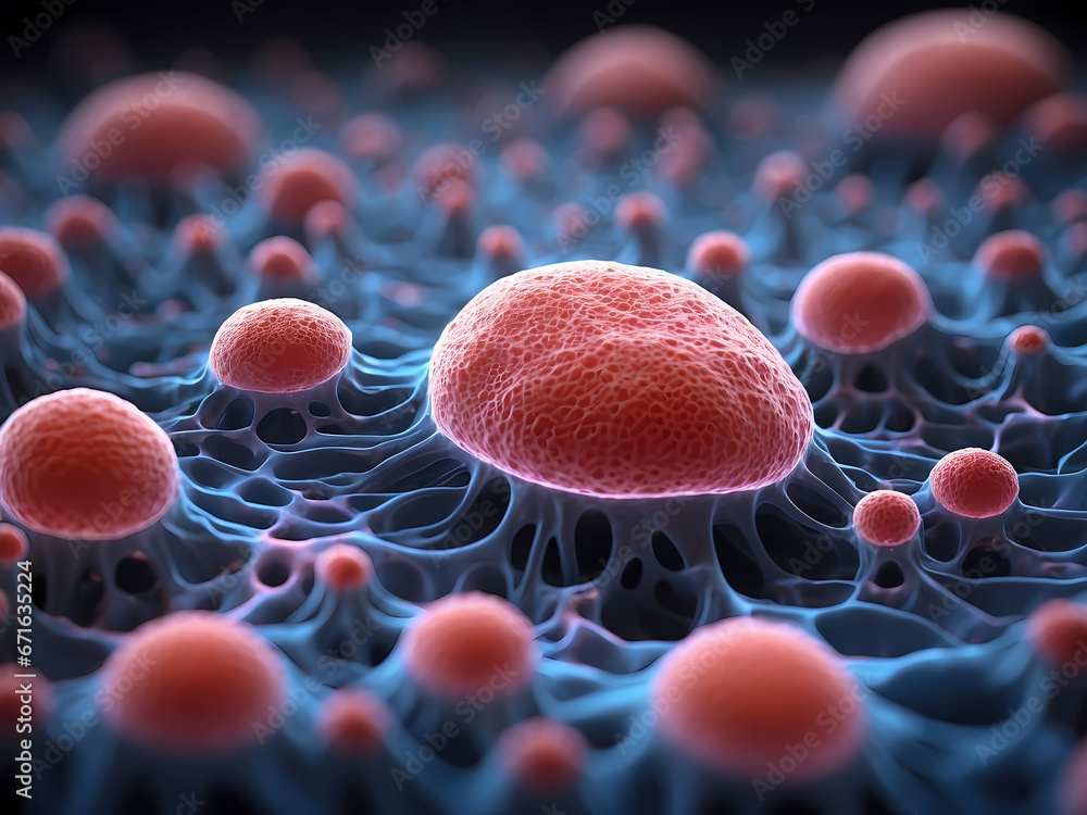 Virus under a microscope microscopic strain pathology microbiology ...