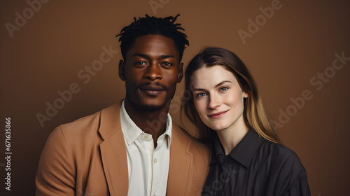 black and white couple ending racism and promoting diversity, inclusion 