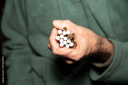 Cigarettes for smoking with a filter. Tobacco. Photo