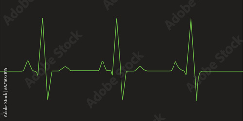 neon heartbeat with love-shaped isolated on a Medical concept and ecg pulse line graph