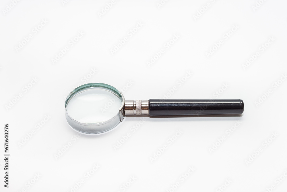 Magnifying glass on a white background Magnifying glass on a white background