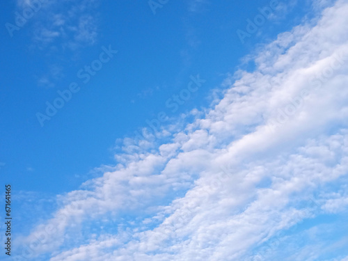 Veiw of blue sky and white clouds background for design stock photo