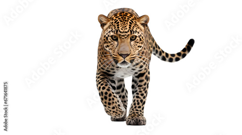 Leopard on transparent background