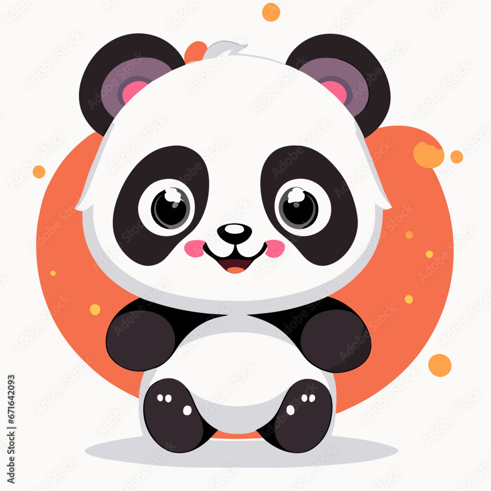 Obraz premium panda cartoon