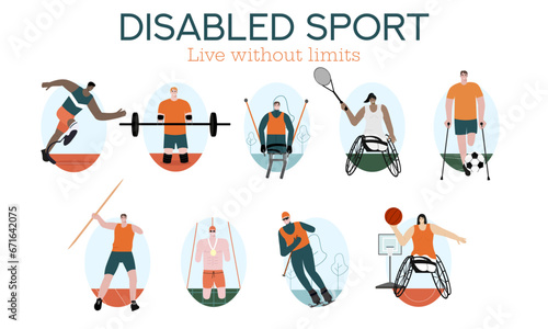 People with disabilities play sports