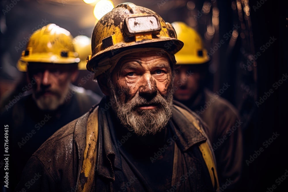 Miners hard at work in the mines. Great for stories on coal, energy, mining, climate change, resources, gold and more. Miners hard at work in the mines. Great for stories on coal, energy, mining, climate change, resources, gold and more.