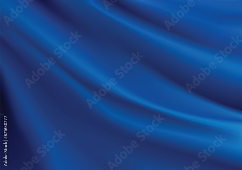 Silk background Design for product advertising for catalog. blue silk background. blue fabric background. smooth texture vector. illustration EPS 10.