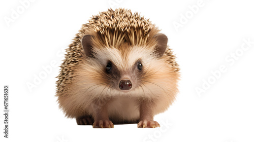 Hedgehog on transparent background